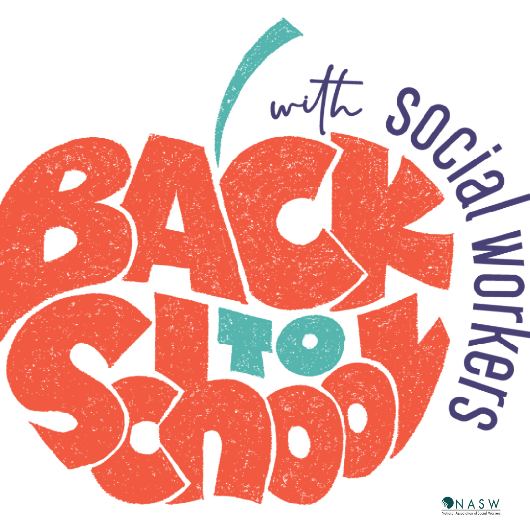 Back to School with School Social Work logo by NASW
