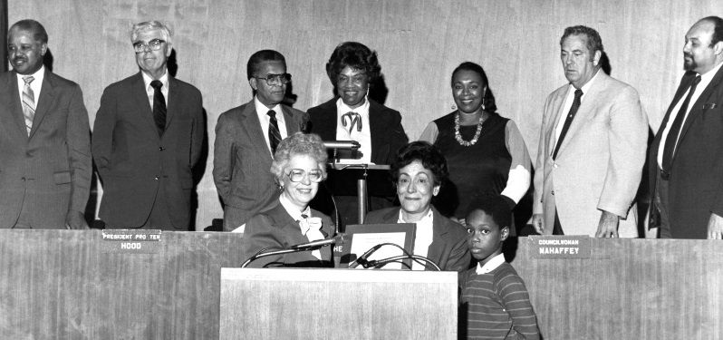 Maryann Mahaffey at Detroit City Council Meeting