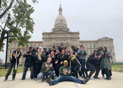 WSU social work students at the 2019 LEAD day